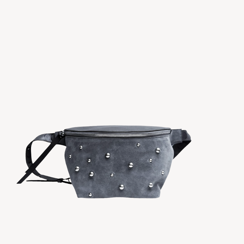 Pía Gamuza Gris Estoperoles