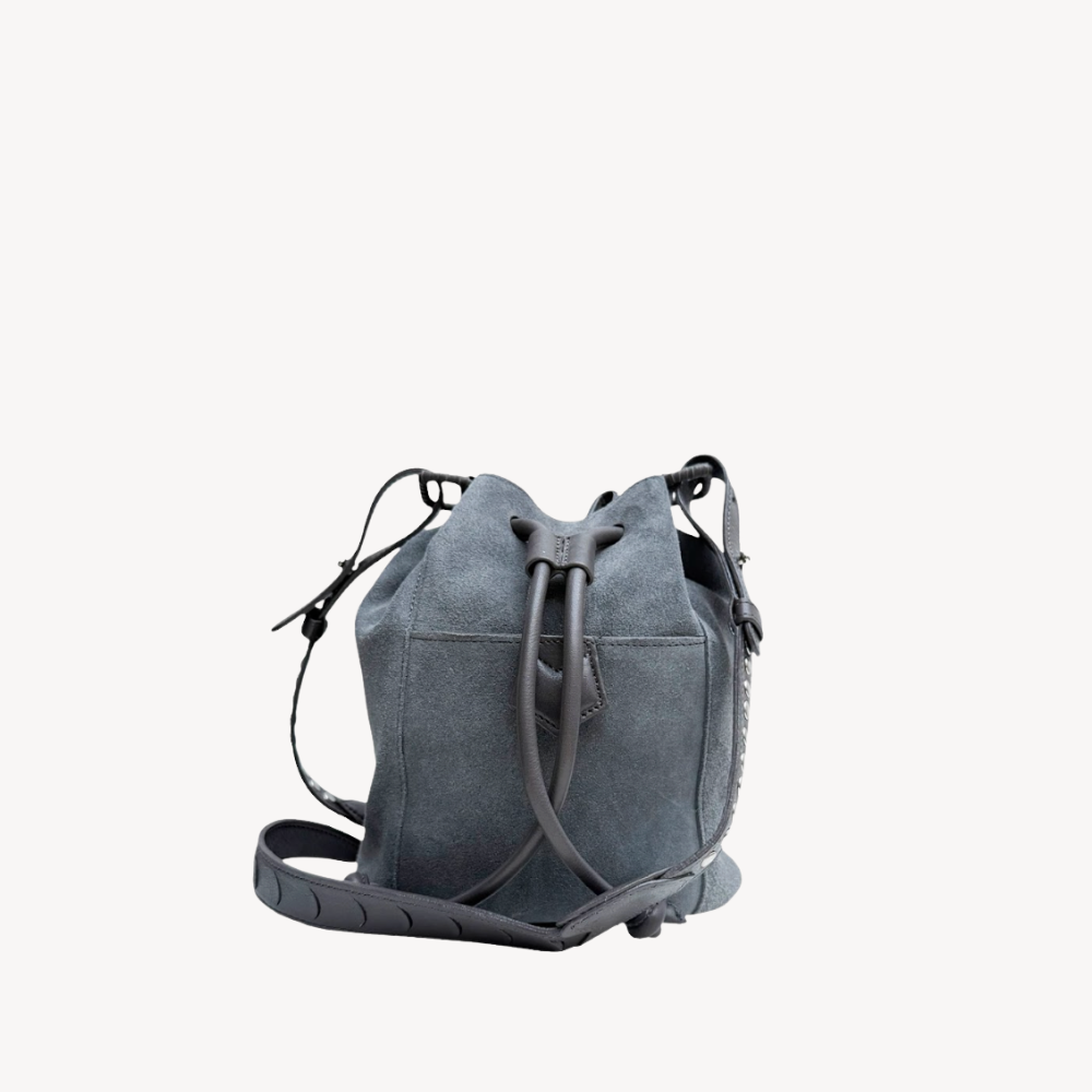 Romina Mini Gamuza Gris