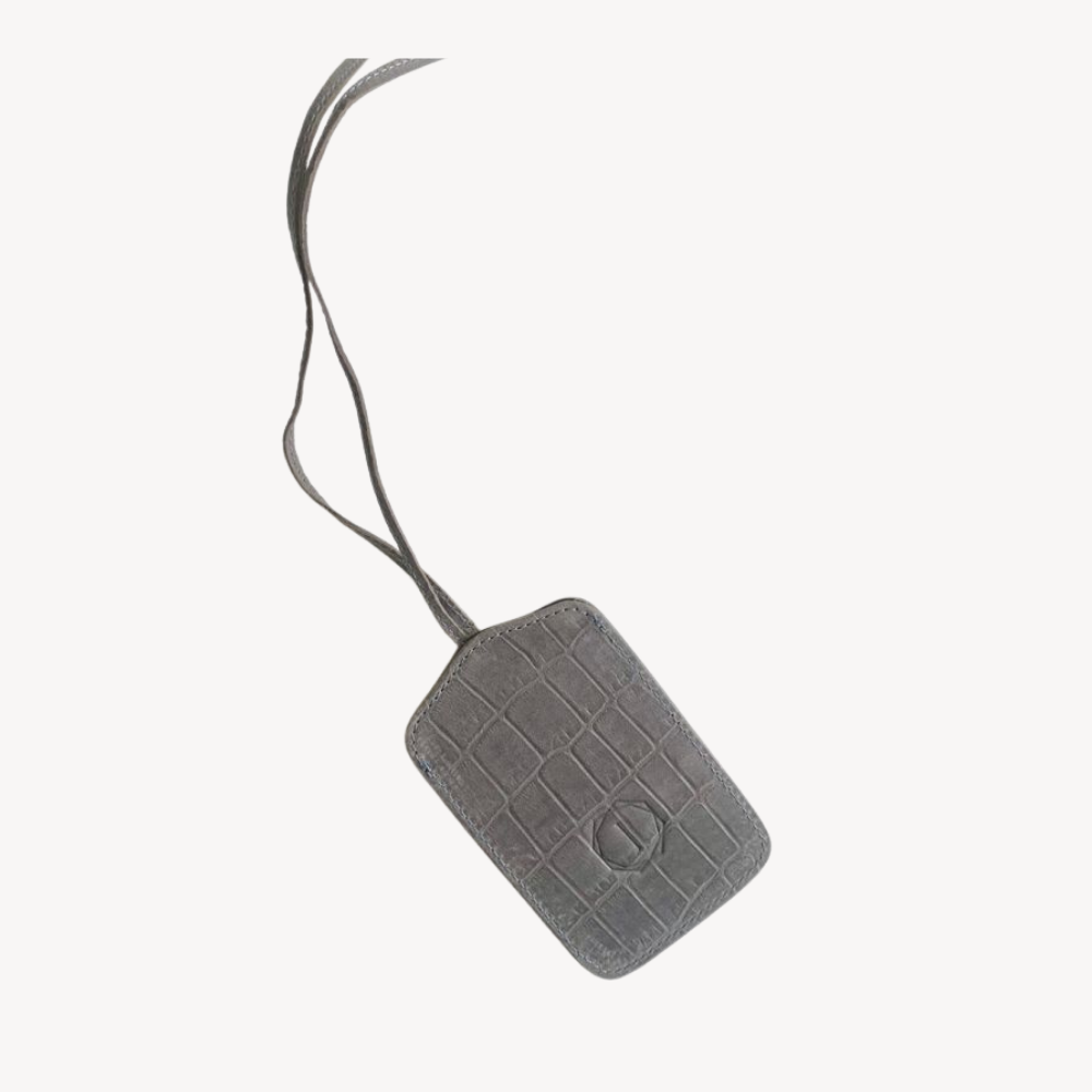 Tags Maletas Gris Croco