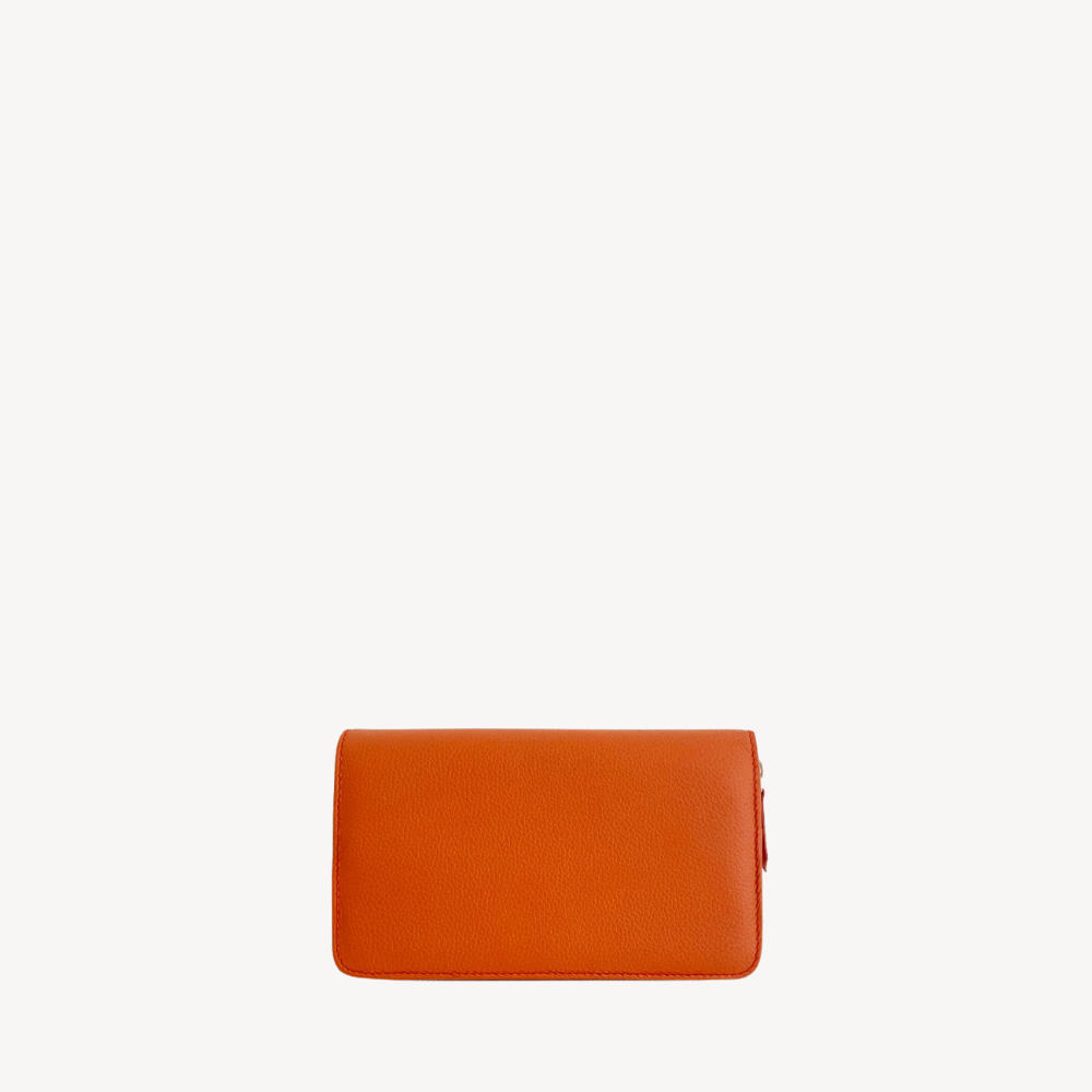 Cartera Cierre Chica Naranja