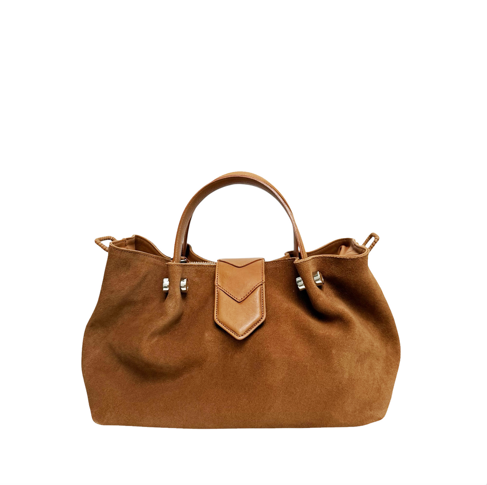 Uma Chica Gamuza Camel