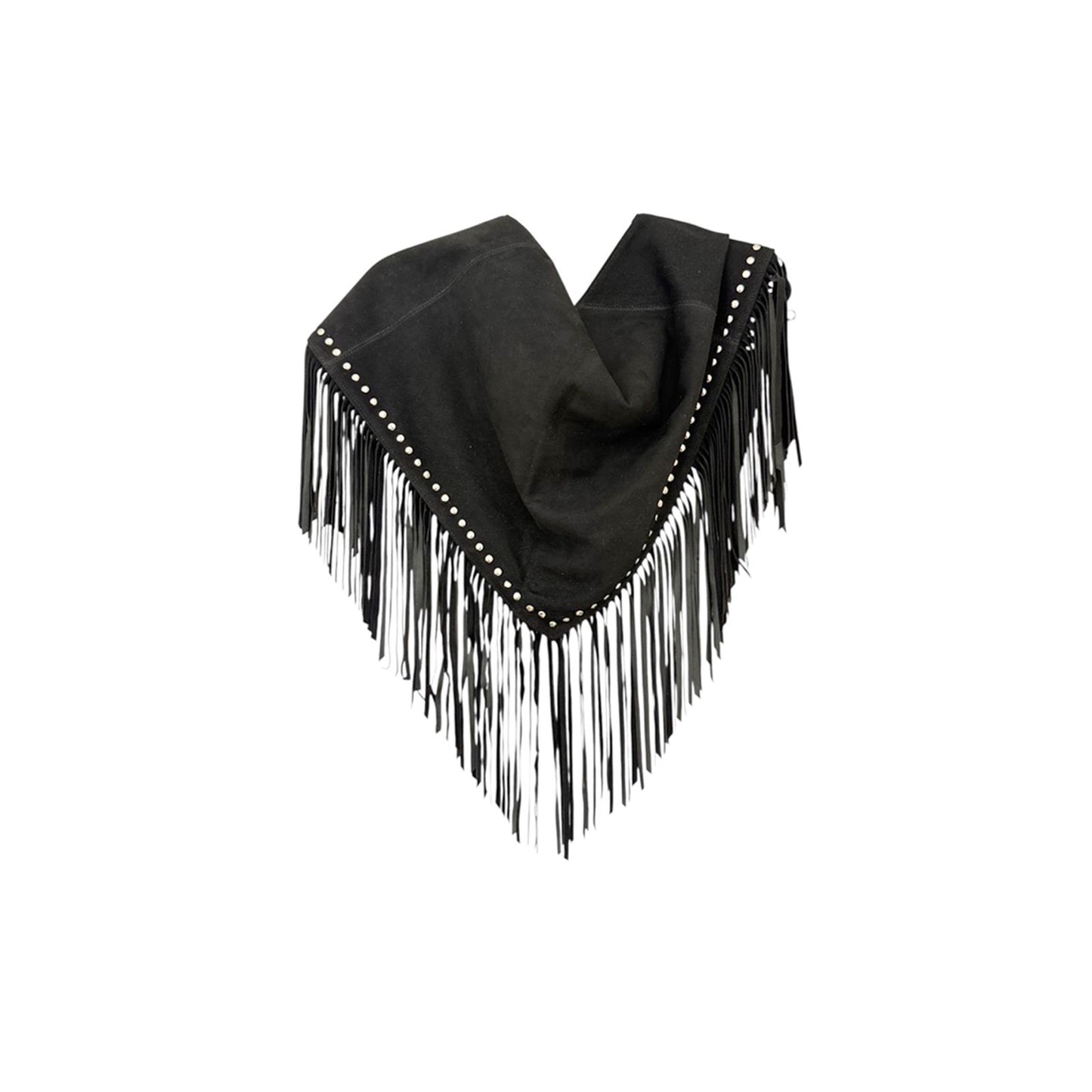 Cuello Gamuza Negro Estoperoles
