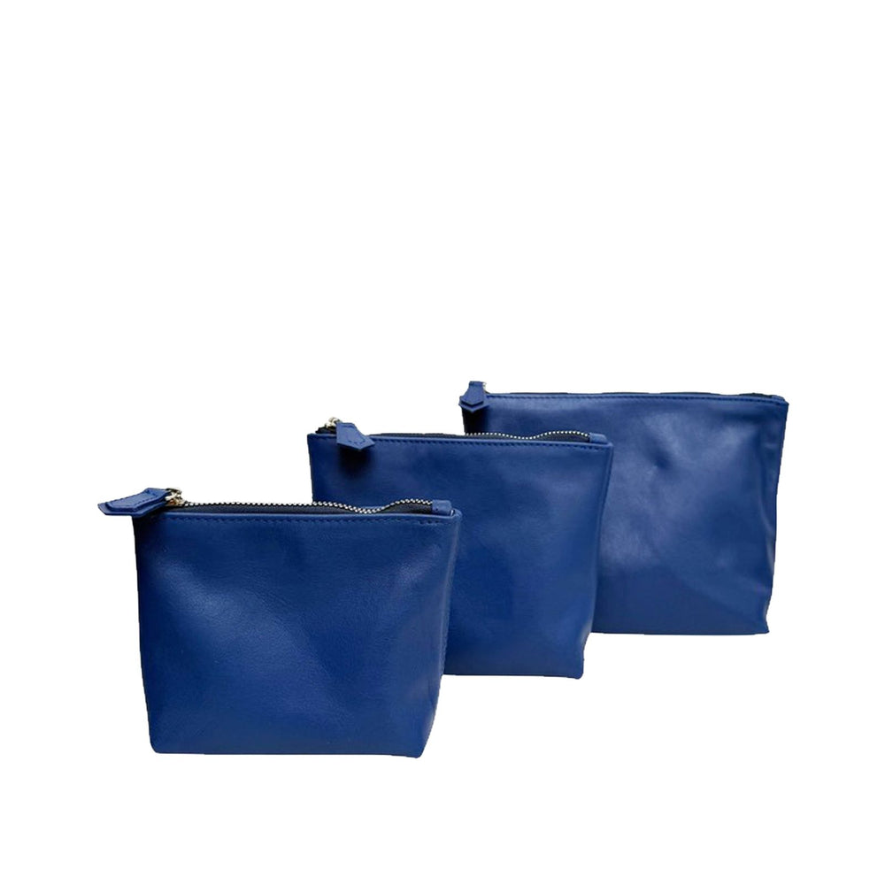 Set de 3 Cosmetiqueras Azul
