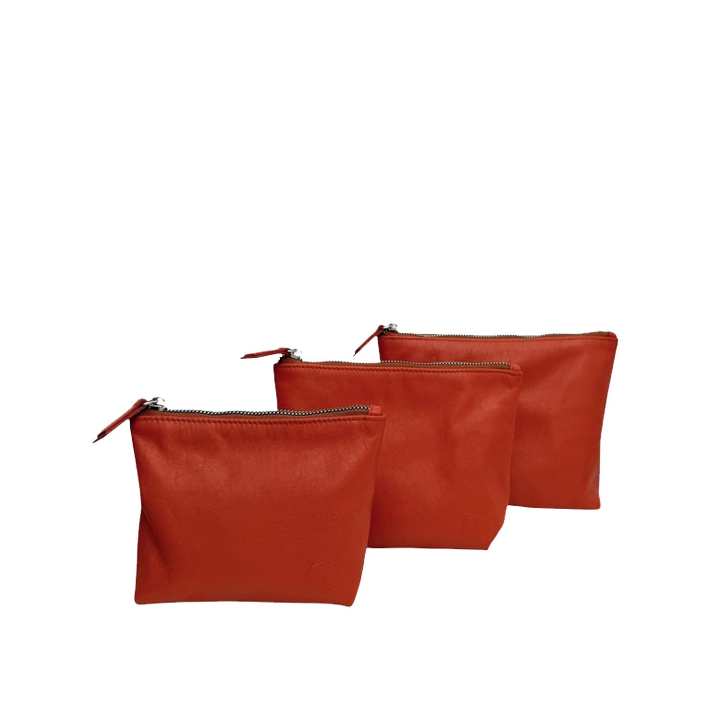 Set de 3 Cosmetiqueras Naranja