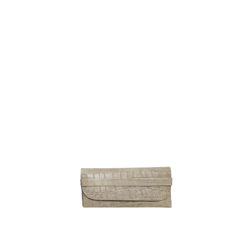 Estuche De Lentes Croco Hueso