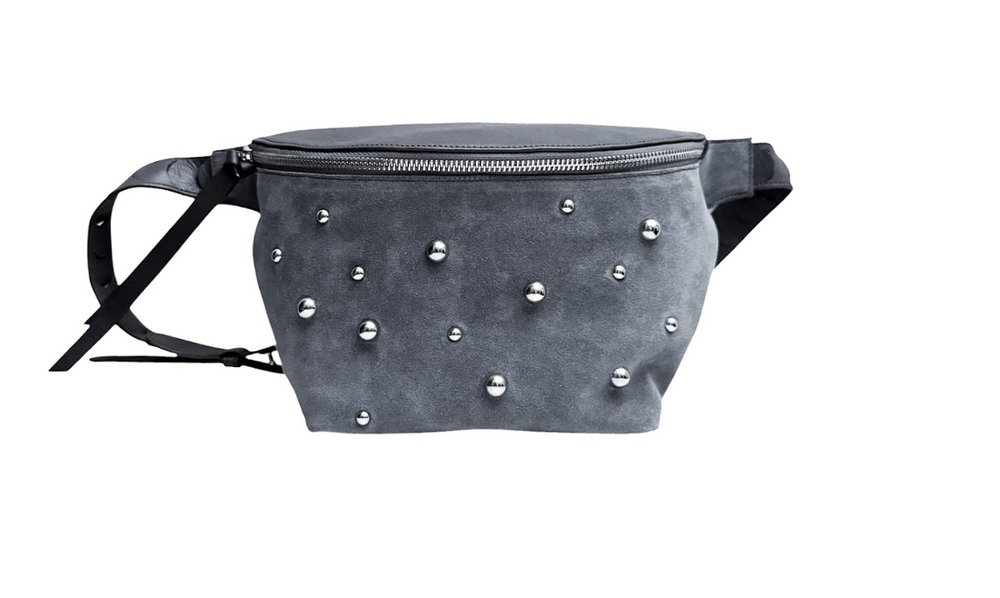 Pía Gamuza Gris Estoperoles