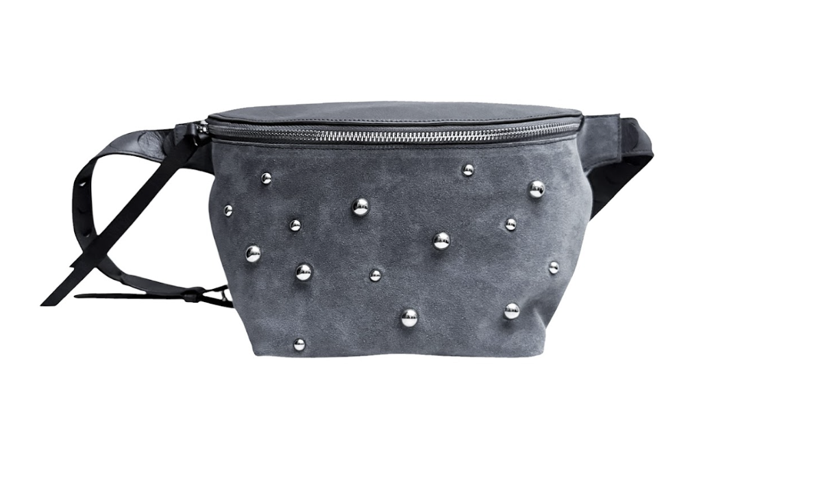 Pía Gamuza Gris Estoperoles