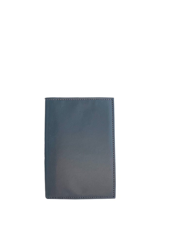 Porta Pasaporte Gris Oxford