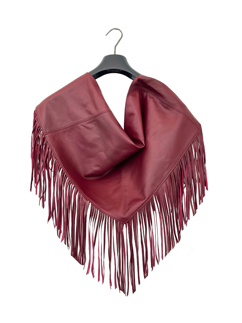Cuello de piel Vino